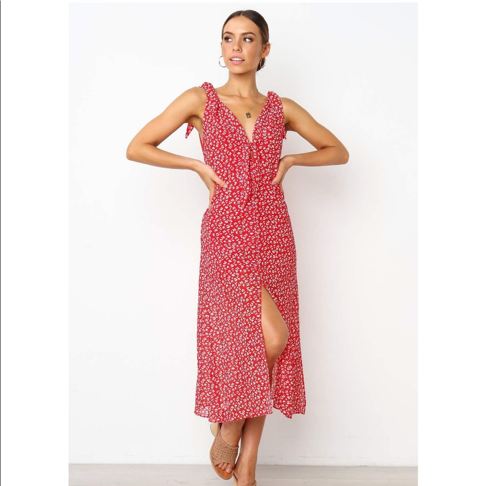 Paloma dress - red